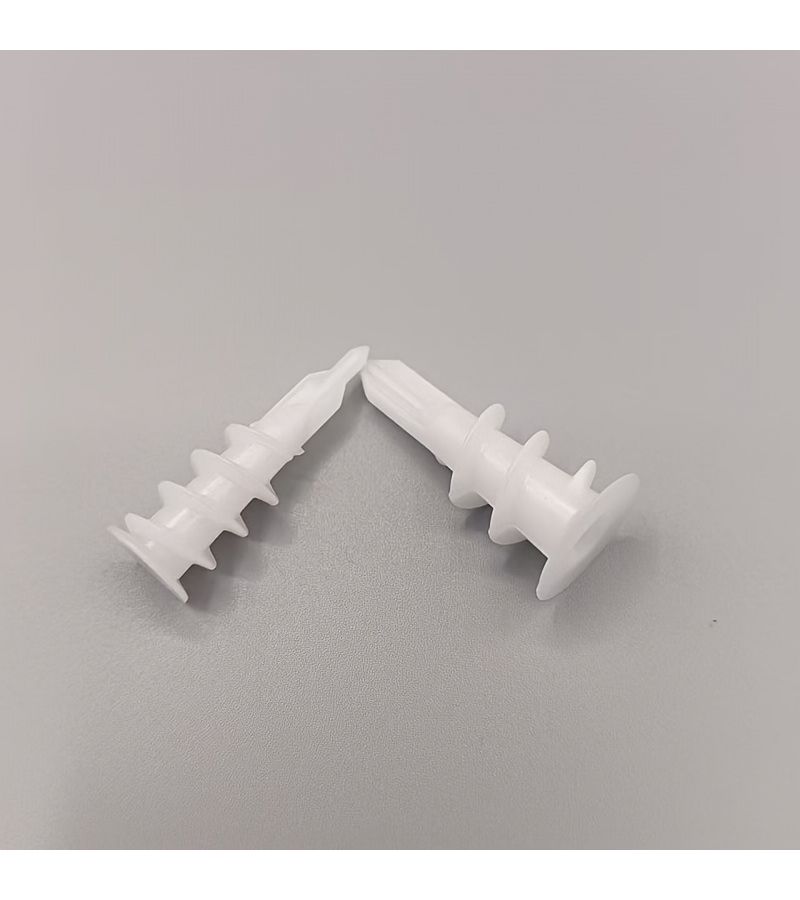 55 Pcs Heavy Duty Nylon Wall Plugs Self Drilling Drywall Anchors 10 33mm 0 39in 1 3in Spiral Groove Design Easy Installation Strong Holding Power For Wall Ceiling Furniture Light Curtain Mounting - Image 3