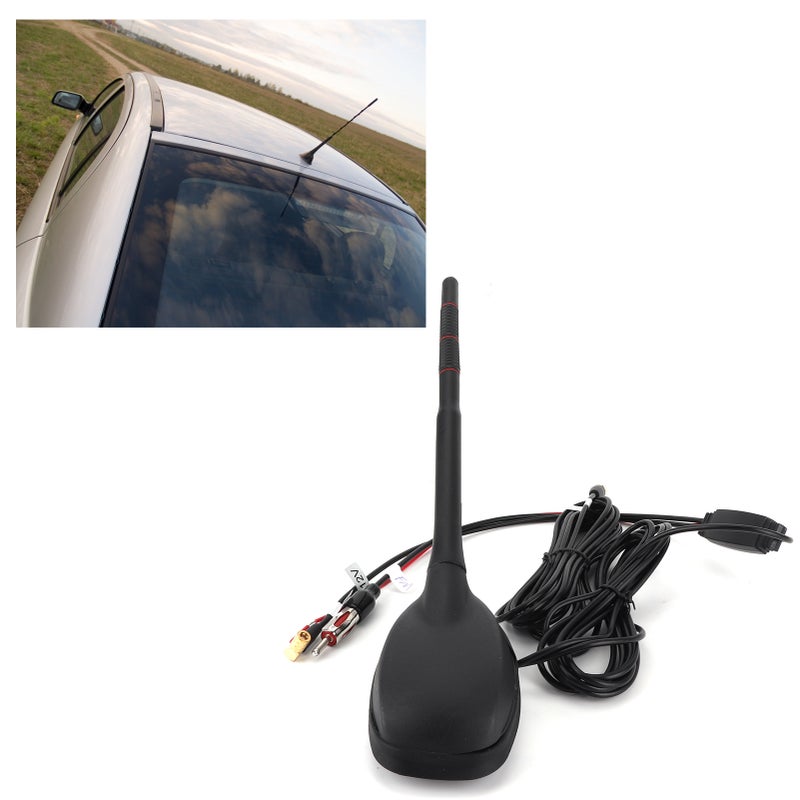 مشغل سيارة DAB + GPS + هوائي FM مع مضخم نشط مثبت على القمة فوق السقف ومقاوم للماء والغبار وجميع التطبيقات - Image 1