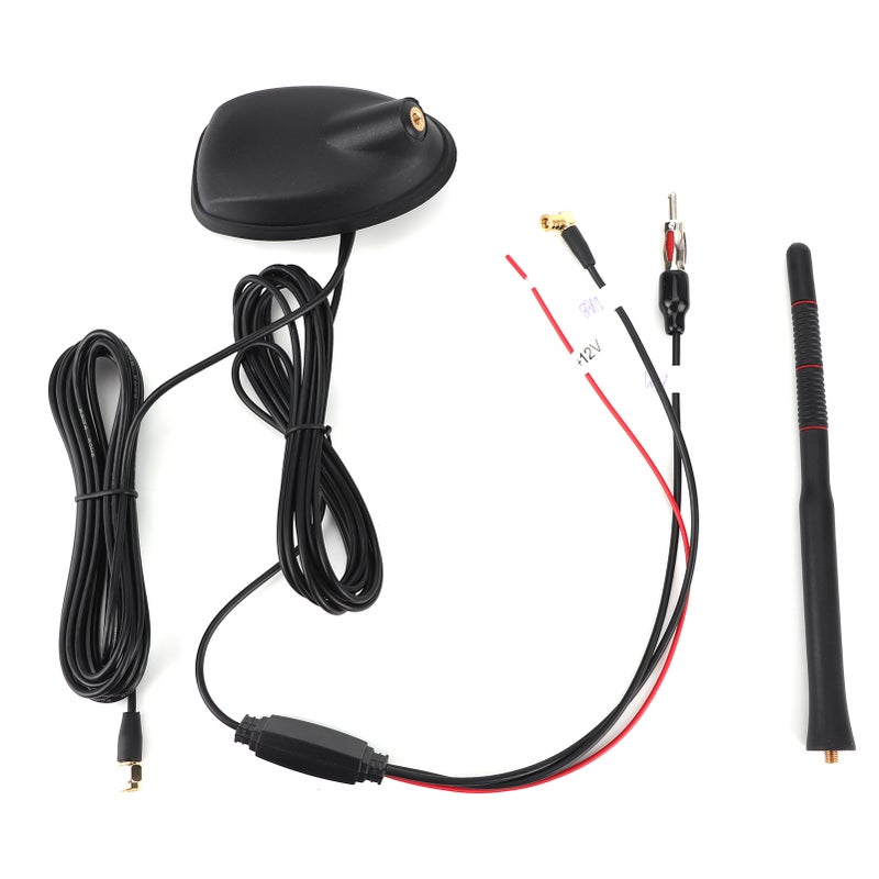 مشغل سيارة DAB + GPS + هوائي FM مع مضخم نشط مثبت على القمة فوق السقف ومقاوم للماء والغبار وجميع التطبيقات - Image 4