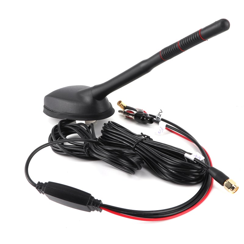 مشغل سيارة DAB + GPS + هوائي FM مع مضخم نشط مثبت على القمة فوق السقف ومقاوم للماء والغبار وجميع التطبيقات - Image 5