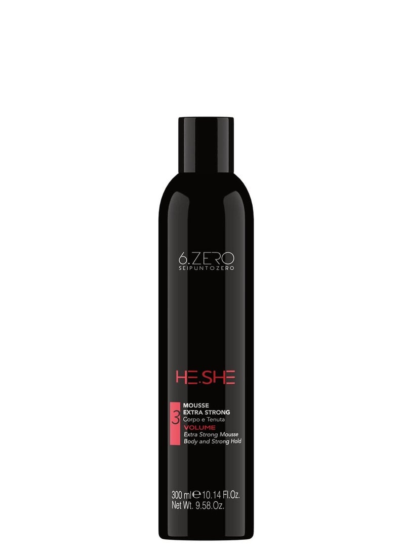 HE.SHE MOUSSE EXTRA STRONG 300 ML