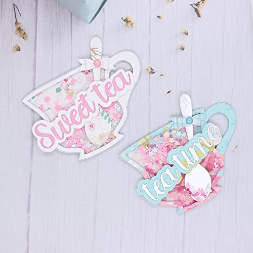 K.S. CRAFT KSCRAFT Tea Cup Shaker Metal Cutting Dies Stencils for DIY Scrapbooking Decorative Embossing DIY Paper Cards - Image 3