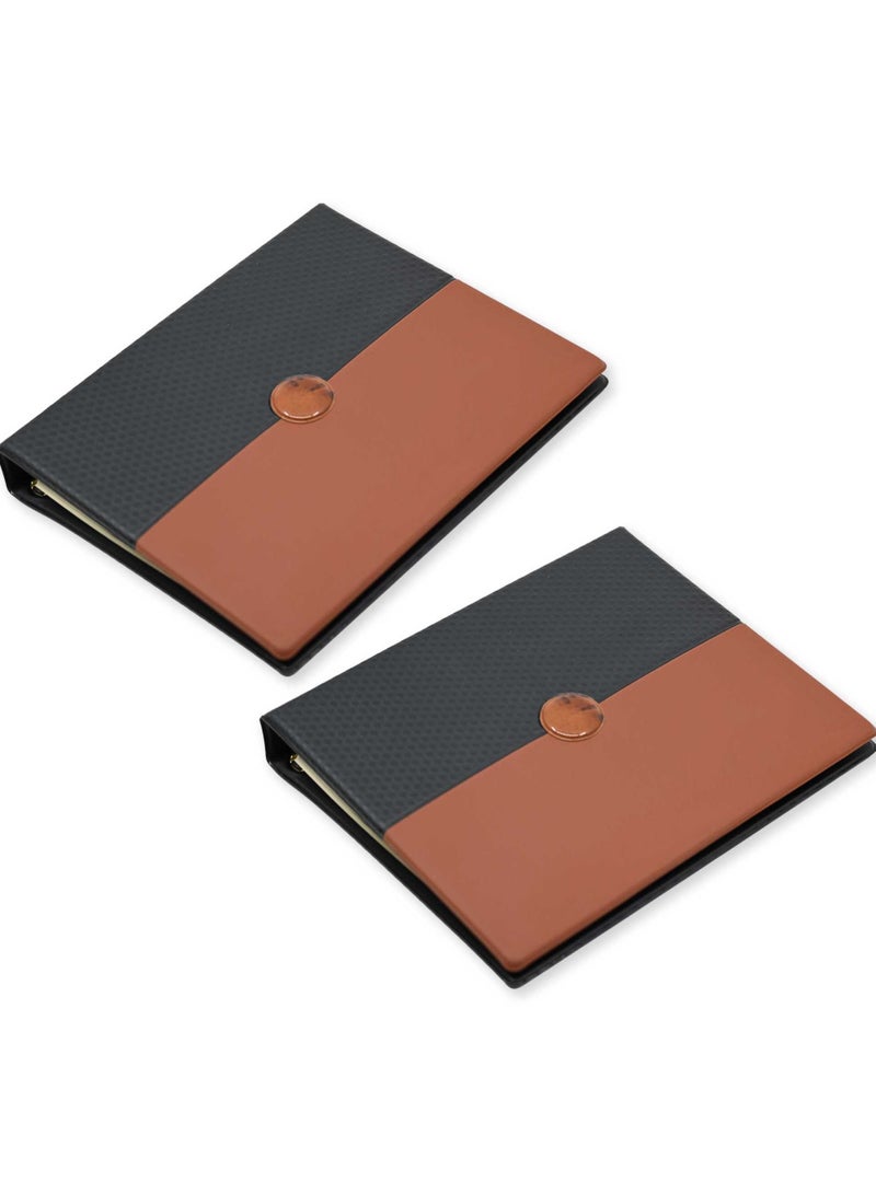 FIS 2 Pieces Telephone Book with Index (A to Z), Colour : Formula Brown - UATL083BR - Image 2