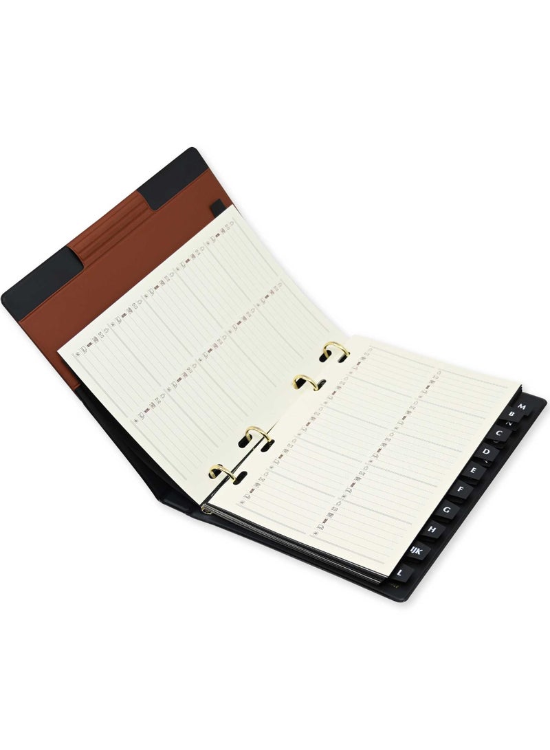 FIS 2 Pieces Telephone Book with Index (A to Z), Colour : Formula Brown - UATL083BR - Image 1