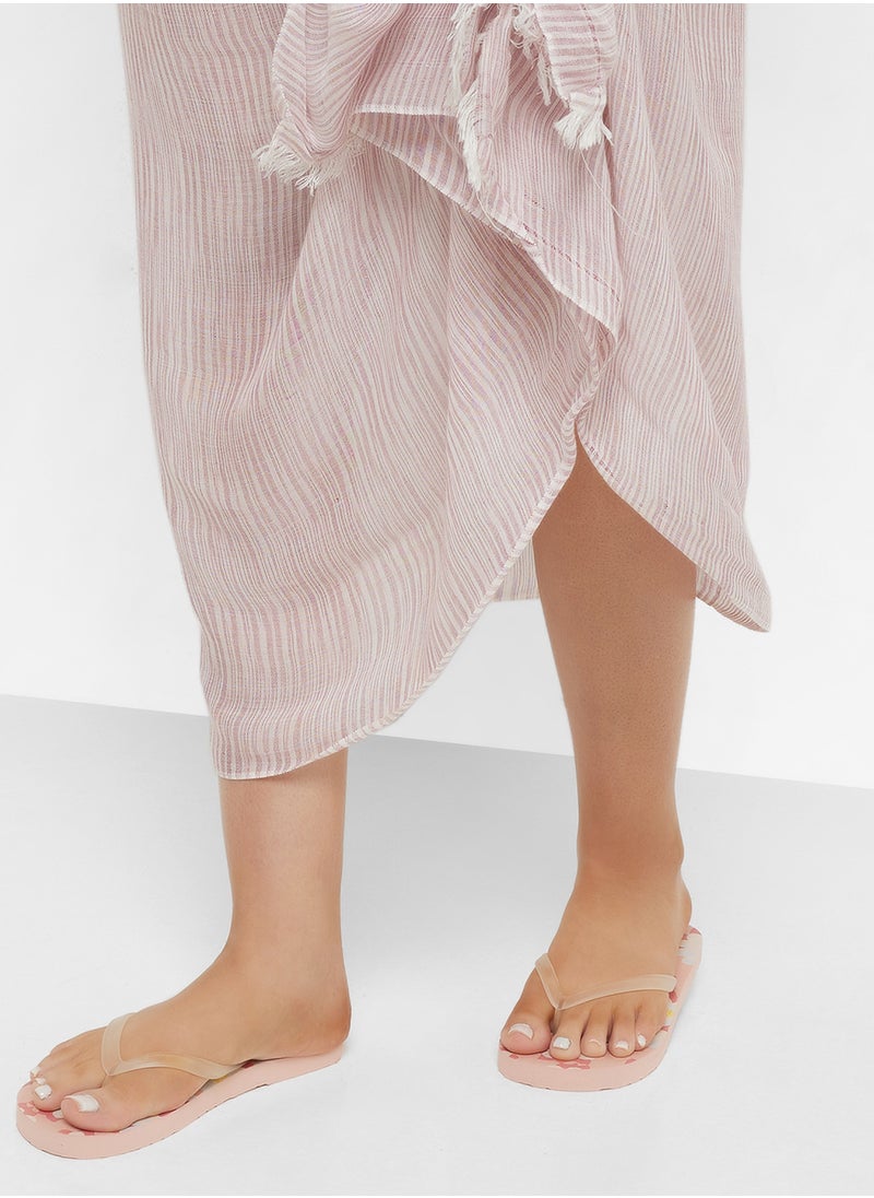 Ginger - Floral Print Flipflop - Image 1