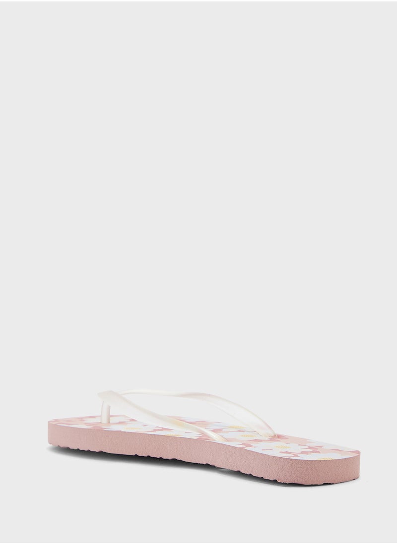 Ginger - Floral Print Flipflop - Image 1