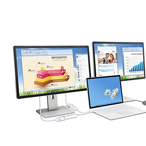 j5create USB to VGA Adapter Cable- Multi-Monitor Desktop Display USB Video Card Converter | 1080p HD Playback | Compatible with Windows and Mac - White (JUA214) - Image 5