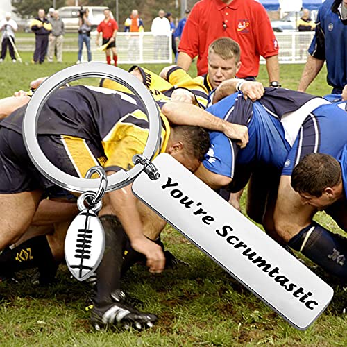 bobauna Rugby Gift You're Scrumtastic Keychain Sports Jewelry Rugby Team Gift For Rugby Coach/Player/Rugby Ball Club Member (you're scrumtastic keychain) - Image 4