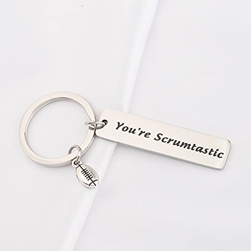 bobauna Rugby Gift You're Scrumtastic Keychain Sports Jewelry Rugby Team Gift For Rugby Coach/Player/Rugby Ball Club Member (you're scrumtastic keychain) - Image 5