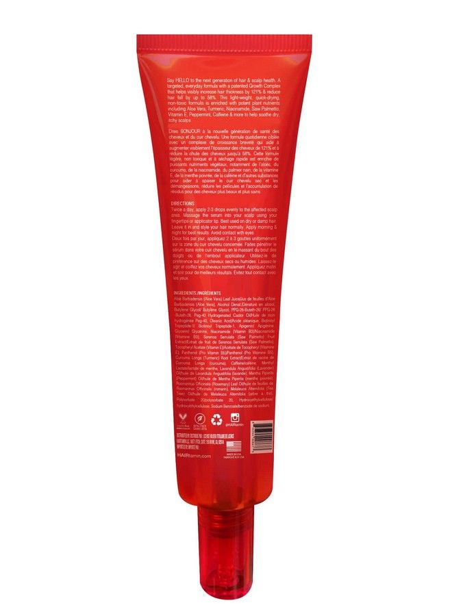 HAIRTAMIN Scalp Serum Natural Hair Growth Thickening Treatment Moisturizes And Soothes Dry Itchy Scalp - Image 3