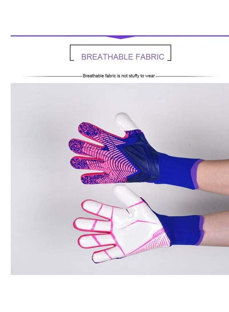 general Soccer Goalkeeper Gloves, Youth Adult Soccer Goalkeeper Gloves, High Performance Goalkeeper Gloves, Breathable Soccer Gloves, 4+3mm Super Grip, For Toughest Saves, Training And Matches - Image 2