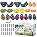 TOPNEW 20PCS Rock Climbing Holds with Mounting Hardware Climbing Rocks for IndoorOutdoor Kids Adults Rock Wall Play Set Climbing Gym Dark Color - Image 2