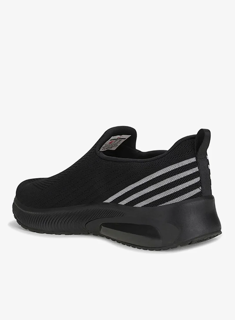 Campus Black Men Panel Memory Massage Tech Slip-On Walking Shoes-Black for Men | Best Price UAE