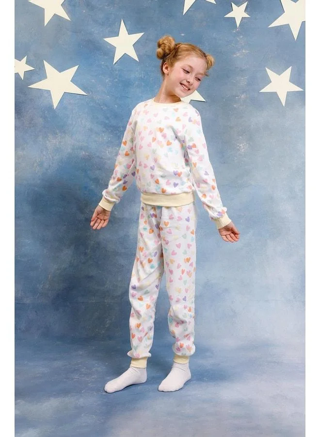 Perendi Girl's 100% Cotton Pajama Set.
