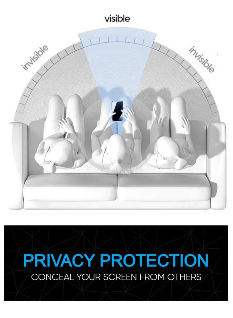 أوريجنال واقي شاشة الخصوصية لهاتف سامسونج جالاكسي A71 - زجاج مضاد للكهرباء الساكنة مع حماية من التفريغ الكهروستاتيكي، وحماية من الالتصاق، وصلابة 9H، ومقاوم للغبار، وملمس ناعم - Image 3