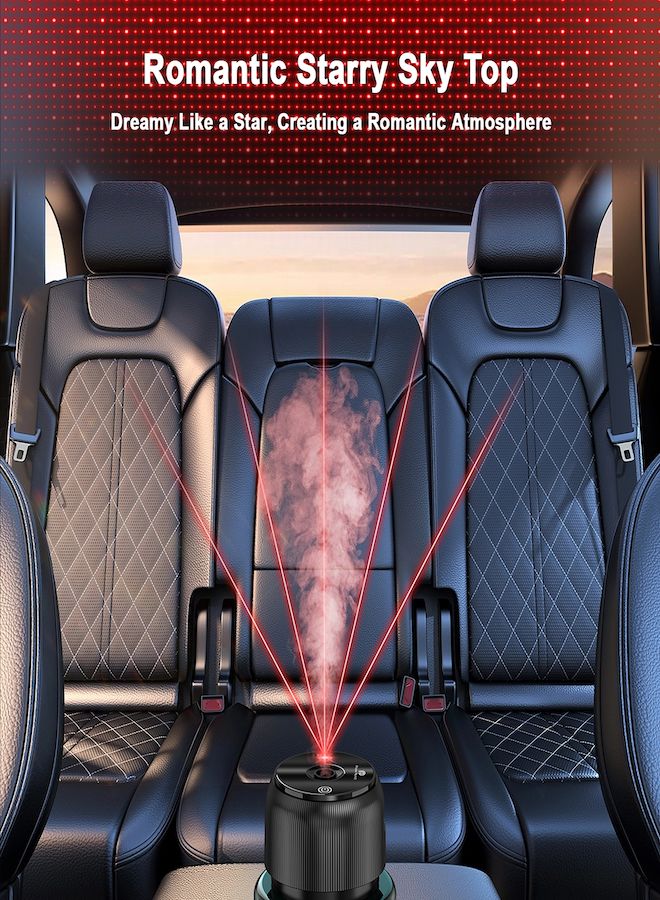 Phone Planet A distinctive car perfume diffuser with a capacity of 160 ml that works with charging technology with several modes and red star lighting to create a comfortable atmosphere - Image 4