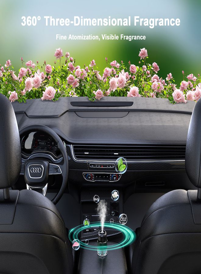 Phone Planet A distinctive car perfume diffuser with a capacity of 160 ml that works with charging technology with several modes and red star lighting to create a comfortable atmosphere - Image 5