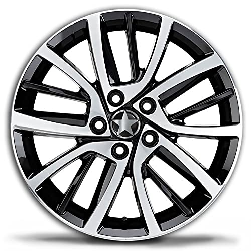 SkinoEu 4 x 65mm Wheel Centre Alloy Hub Center Caps Compatible with VW 3B7 601 171 / 6U7 601 171 Hubcaps Silver Star CV 43 - Image 3