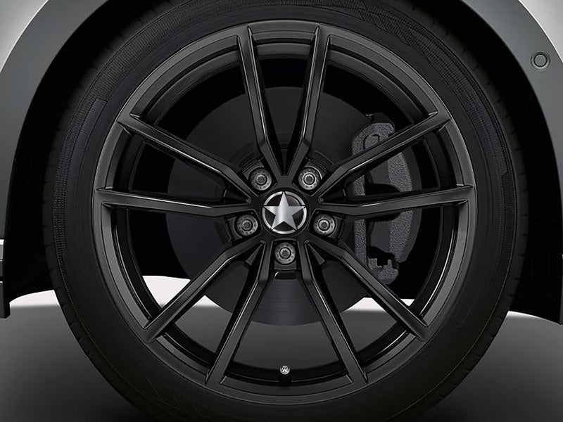 SkinoEu 4 x 65mm Wheel Centre Alloy Hub Center Caps Compatible with VW 3B7 601 171 / 6U7 601 171 Hubcaps Silver Star CV 43 - Image 4