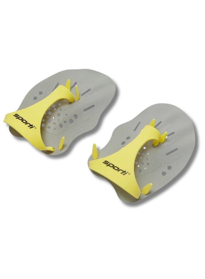 Sporti Swim Paddles (Medium, Grey) - Image 1