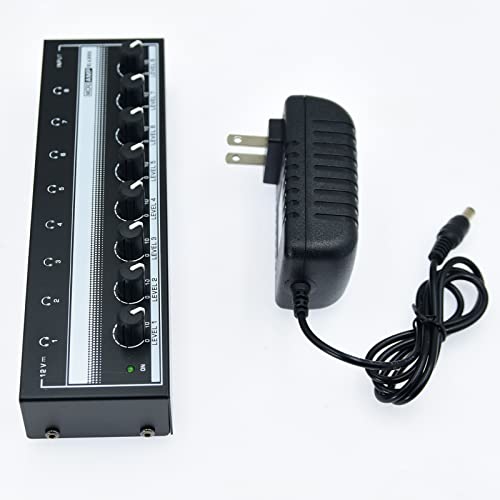 Arklove Stereo Input TRS Jack 1/4" in Splitter 4X Micro amp 1 in 8 Out 1/4 inch Headphone Amplifier 8 Channel Audio BOX (H800) - Image 4