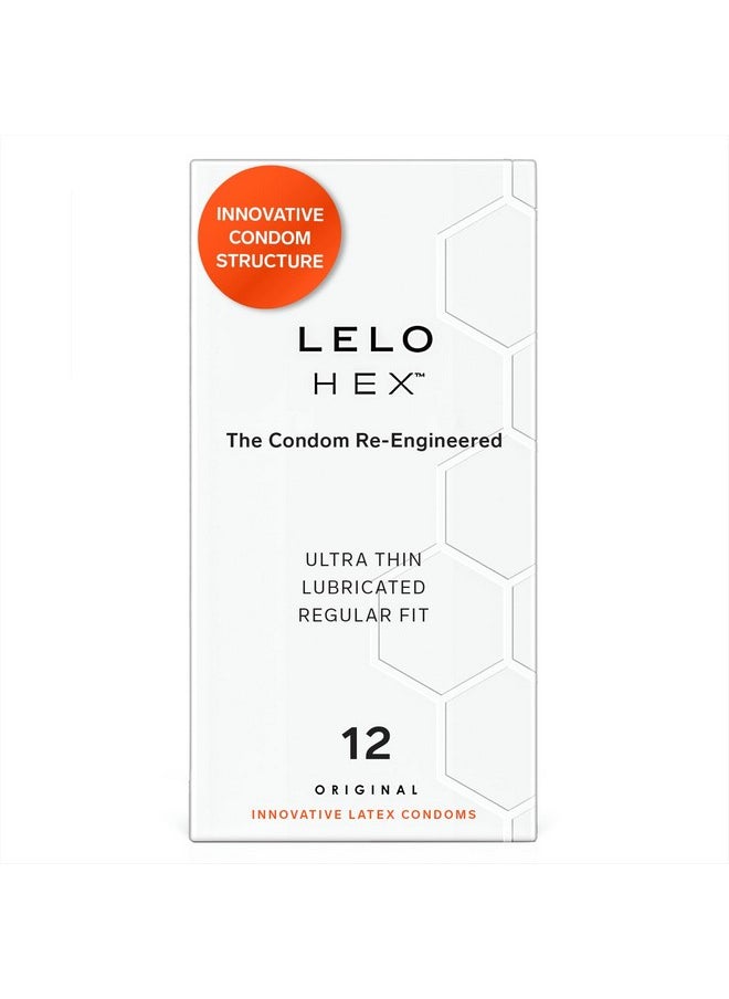 LELO - Lelo Hex The Re-Engineered Luxury Condoms With Unique Hexagonal Structure, 12 Count - Image 1