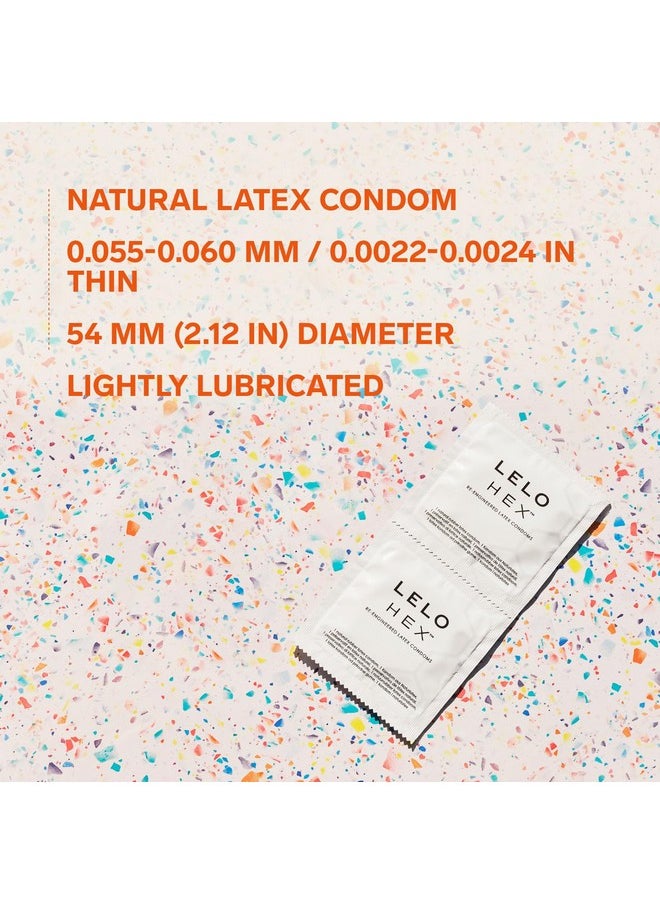 LELO - Lelo Hex The Re-Engineered Luxury Condoms With Unique Hexagonal Structure, 12 Count - Image 1