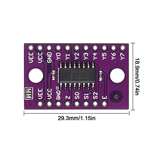 Coliao 10pcs 74HC4051 8-Channel-Mux Analog Multiplexer Selector Module Distributor Resolver CJMCU-4051 Module for Raspberry Pi - Image 4