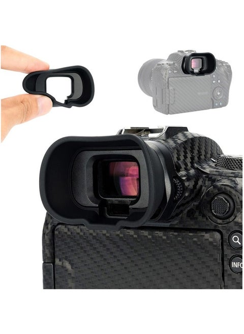 EOS R6 Mark II R6 R5 R5C Eyecup Eyepiece，Soft Silicon Extended Camera Eye Cup Viewfinder Special Designed for Canon EOS R6 Mark II R6 R5 R5C R5 C Full-Frame Mirrorless Camera