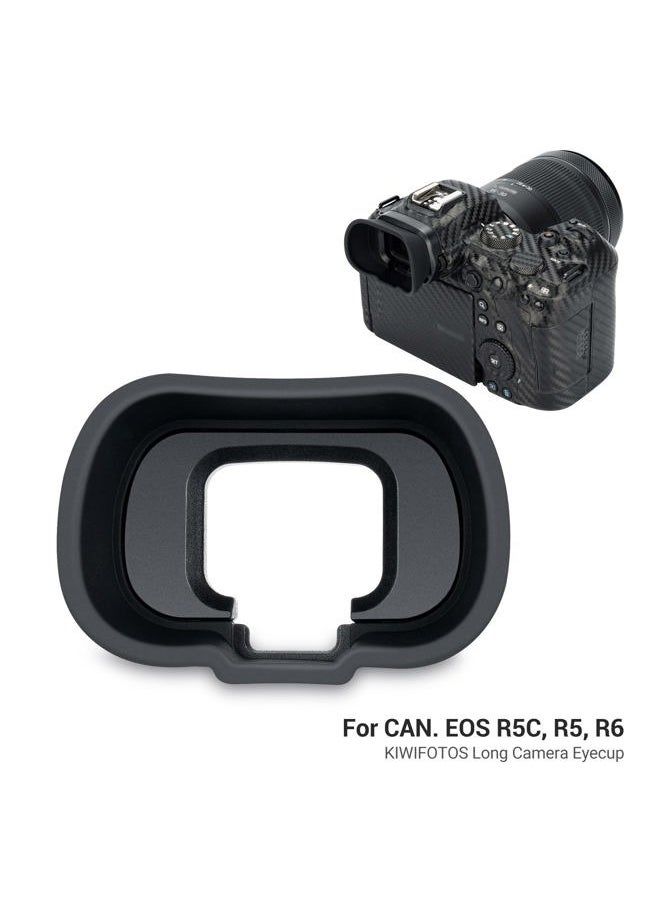 Kiorafoto - EOS R6 Mark II R6 R5 R5C Eyecup Eyepiece，Soft Silicon Extended Camera Eye Cup Viewfinder Special Designed for Canon EOS R6 Mark II R6 R5 R5C R5 C Full-Frame Mirrorless Camera - Image 1