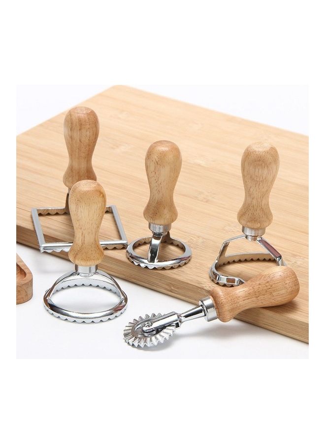 NIBEMINENT Cookie Cutter With Dumpling Wheel Set silver/Beige 10.6x9x13.5cm  - Image 1
