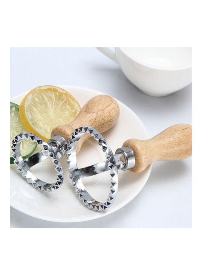 NIBEMINENT Cookie Cutter With Dumpling Wheel Set silver/Beige 10.6x9x13.5cm  - Image 2