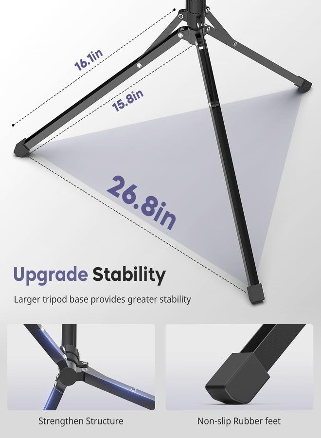 Aureday Phone Tripod, 92" Cell Phone Stand with 15" Gooseneck, Remote and Phone Holder, Overhead & Selfie Stick for Recording/Watching/Vlog, Compatible with iPhone Android - Image 4