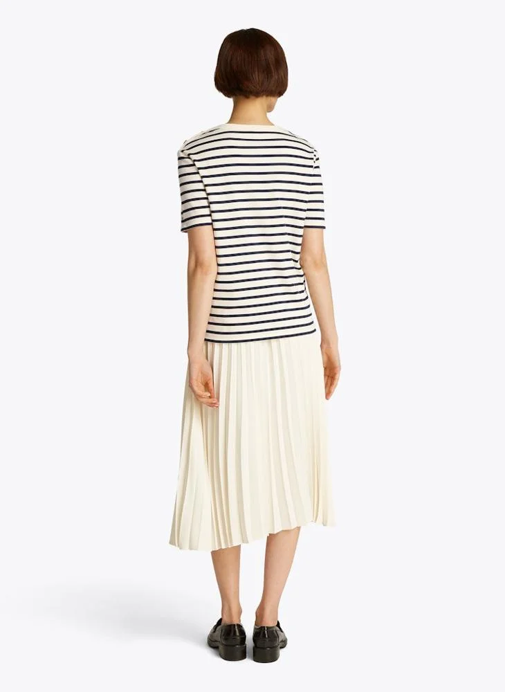 تومي هيلفيغر Striped Crew Neck T-Shirt