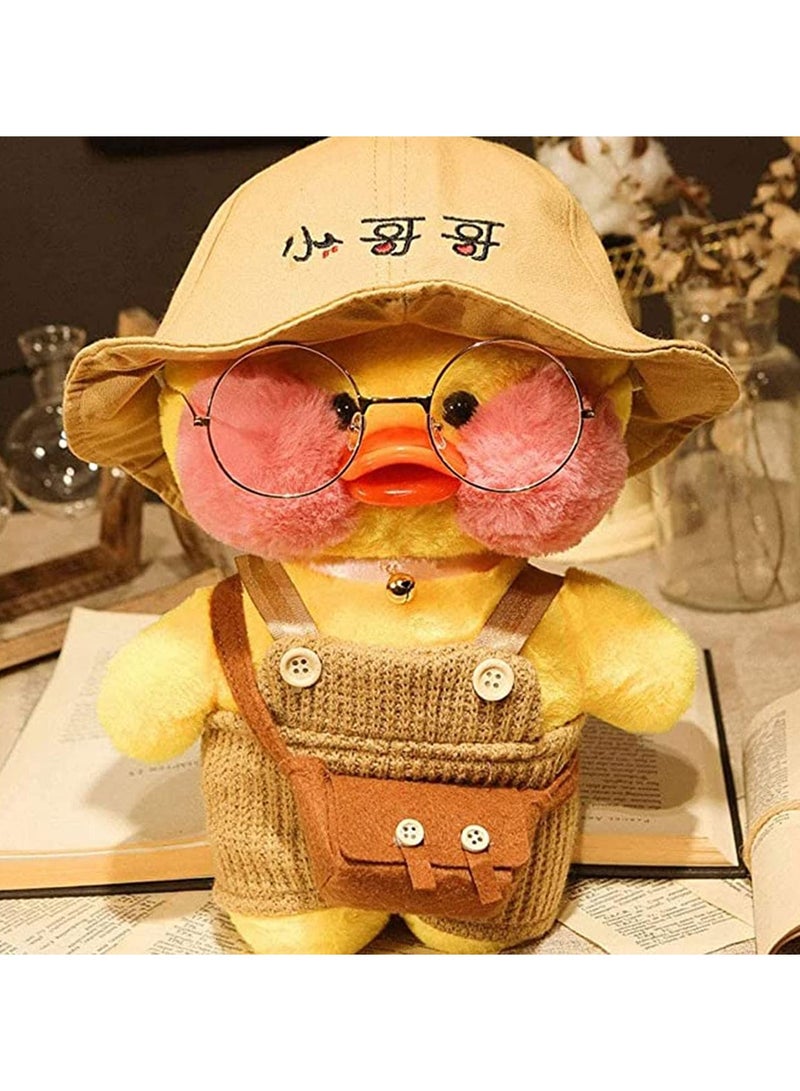 KASTWAVE Duck Stuffed Animal Toy Soft Plush Toy for Kids Girls Hugglable Plush Stuffed Toy with Cute Hat and Costume Best Gifts for Birthday 12in 30cm - Image 1