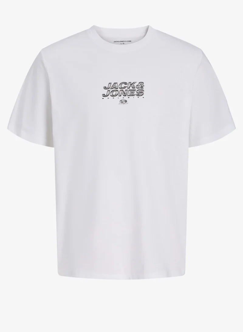 جاك وجونز جونيور تيشيرت شبابي بطبعة جرافيك وياقة مستديرة
