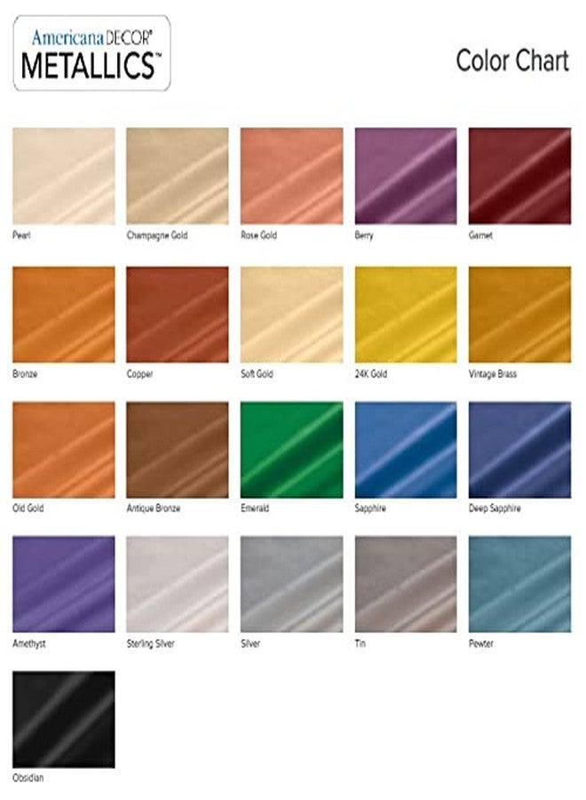 DecoArt Americana Decor Metallics 24K Gold Paint - 2 Pack, 8oz, Multisurface, Home & Wall Decor, Gilding, Includes E-book - Image 5