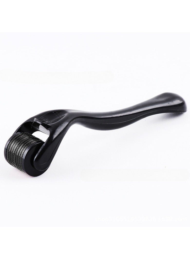 Loquat Skin Roller Therapy System Black 0.5mm Derma Roller Microneedle Roller For Face, Roller for Beard Micro Needle Roller For Face Scalp - Image 1