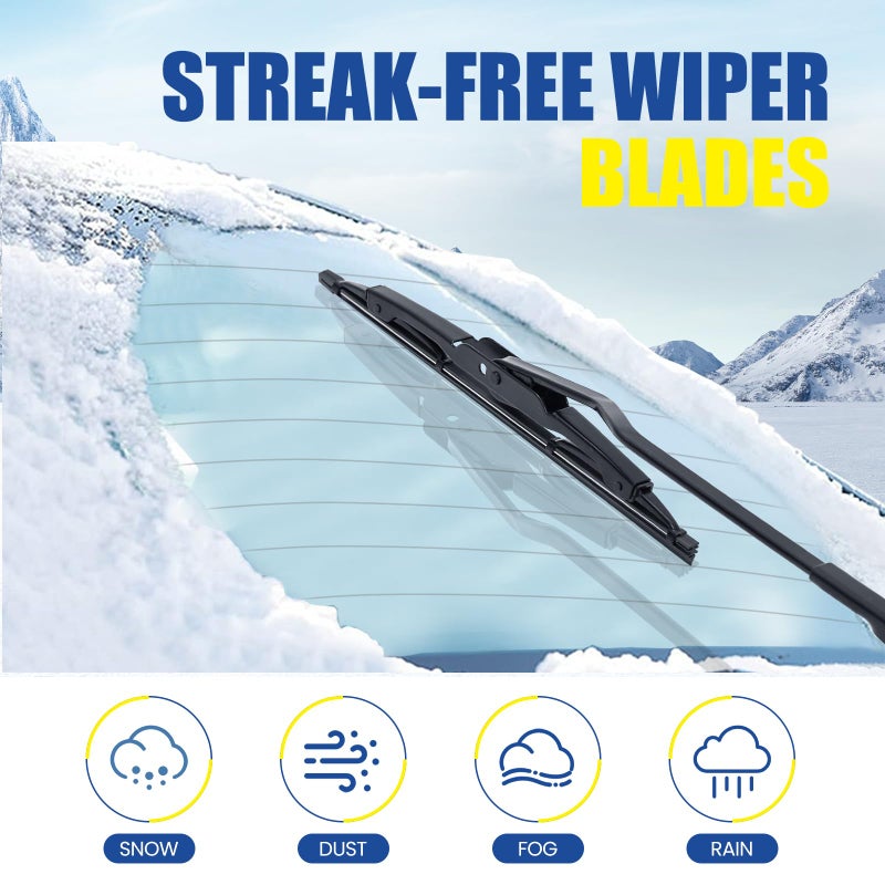 GSPSCN 10" Rear Wiper For Chevy Traverse 24-18 /Buick Enclave 24-18ï¼ŒEncore 22-13 /Hummer H2 09-03 H3 10-06 /Dodge Nitro 12-09 /Saturn Vue 07-02 /Mazda Tribute 06-01 Back Windshield Wiper Blades (10-N) - Image 3
