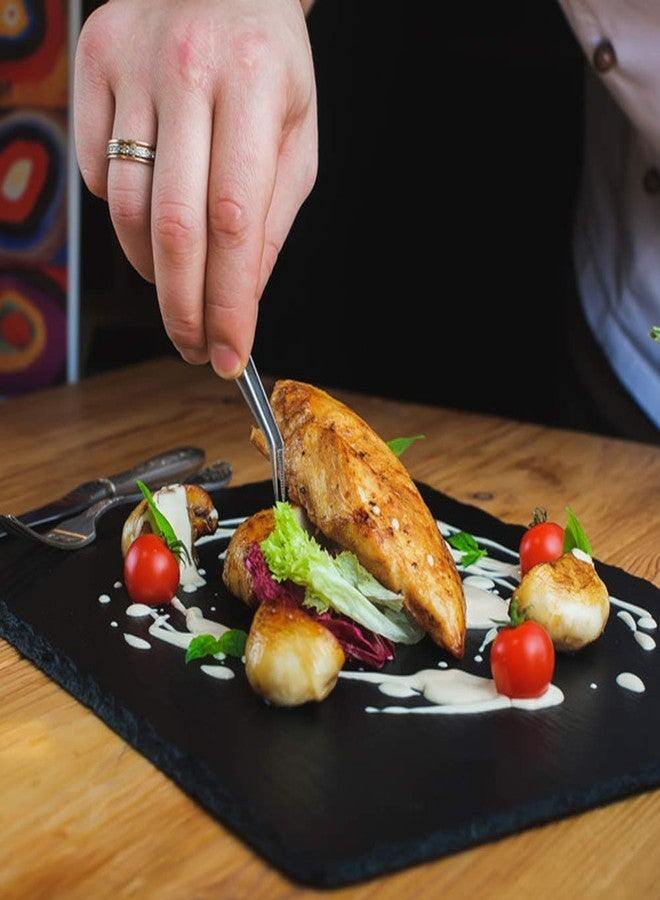 بينوفك ملاقط طهي، طقم من 4 قطع، 6.3 بوصة، ملاقط مطبخ من الفولاذ المقاوم للصدأ، أدوات طهي احترافية لتحضير الطعام بتصميم أنيق - Image 4