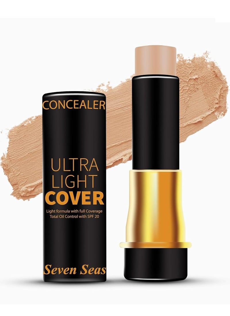 Seven Seas - Seven Seas HD Pro Ultra Light Cover Concealer, Dark Circles and Blemish Eraser  Ultra Blendable Instant Anti Age Eraser Eye  Skin - Image 1