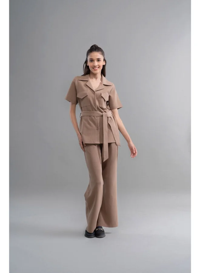 NeceSera Safari Lushknit 2.0 Earthy Brown Shirt