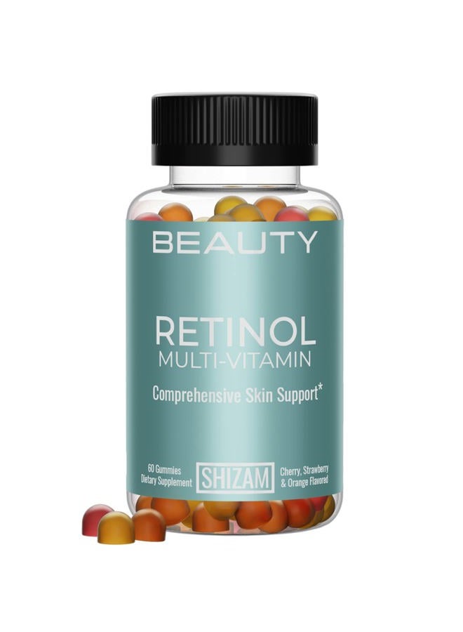 SHIZAM Retinol Vitamin A Gummies, Gummy Vitamins for Clear Complexion & Glowing Skin: Anti-Aging Multi-Vitamin for Women: Collagen Booster: Pill/Pills Capsule/Capsules Supplement/Supplements Alt - Image 1