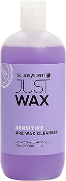 Salon System 500ml Just Wax Pre Wax Sensitive Skin Cleansing Hygiene Gel - Image 1