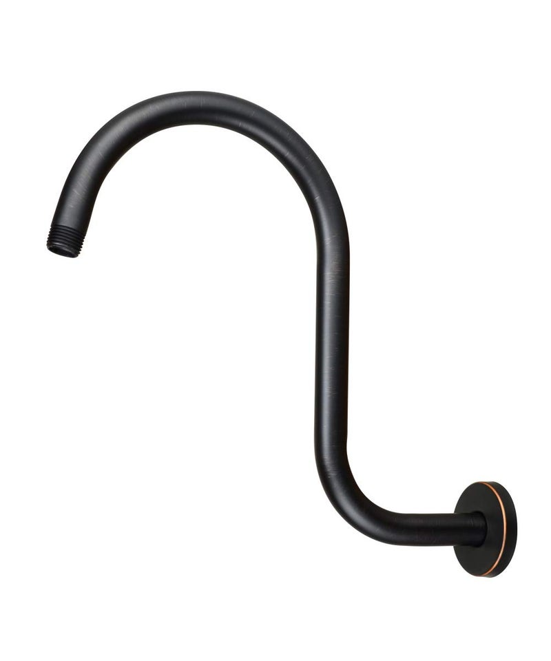 Purelux Goose Neck Shower Arm Made of Stainless Steel Oil Rubbed Bronze Showerhead Extension