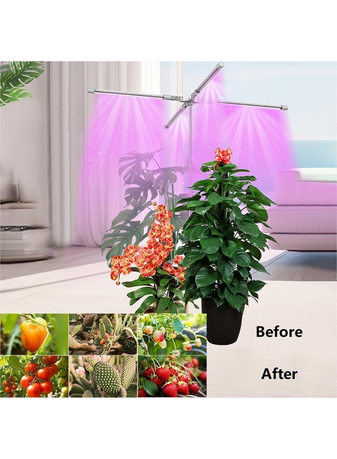 DUNISO LED Plant Grow Light Indoor:Full Spectrum Growing Lamp Lights Strip, Height Adjustable Plant Stand for Small Large Plant Seeding Growth  - Image 4