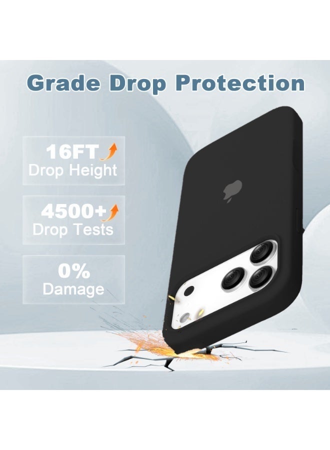 ULELAY Apple iPhone 17 Pro Protective Case, Silicone Material, Shock-Resistant with Camera Lens Protection and Control Button Coverage, Anti-Shock Mobile Phone Protective Cover, Compatible with MagSafe Accessories - Image 3