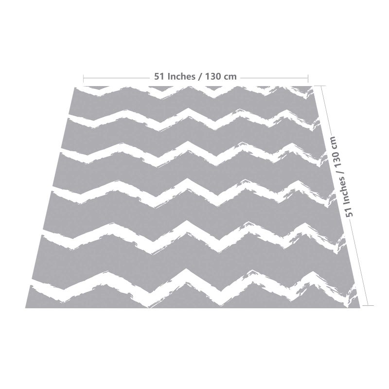 ومومون Large Splat Mat for Under High Chair/Arts/Crafts, WOMUMON Washable, Waterproof, Non Slip, Portable Floor Protector for Baby, Kids, Durable Spill, Splash Mat for Pet - Image 2