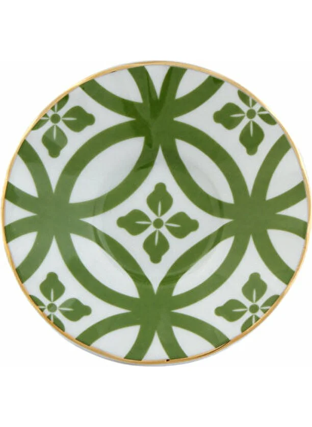 Porland Morocco Ergonomic Tea Plate DS1 Green 12 Cm