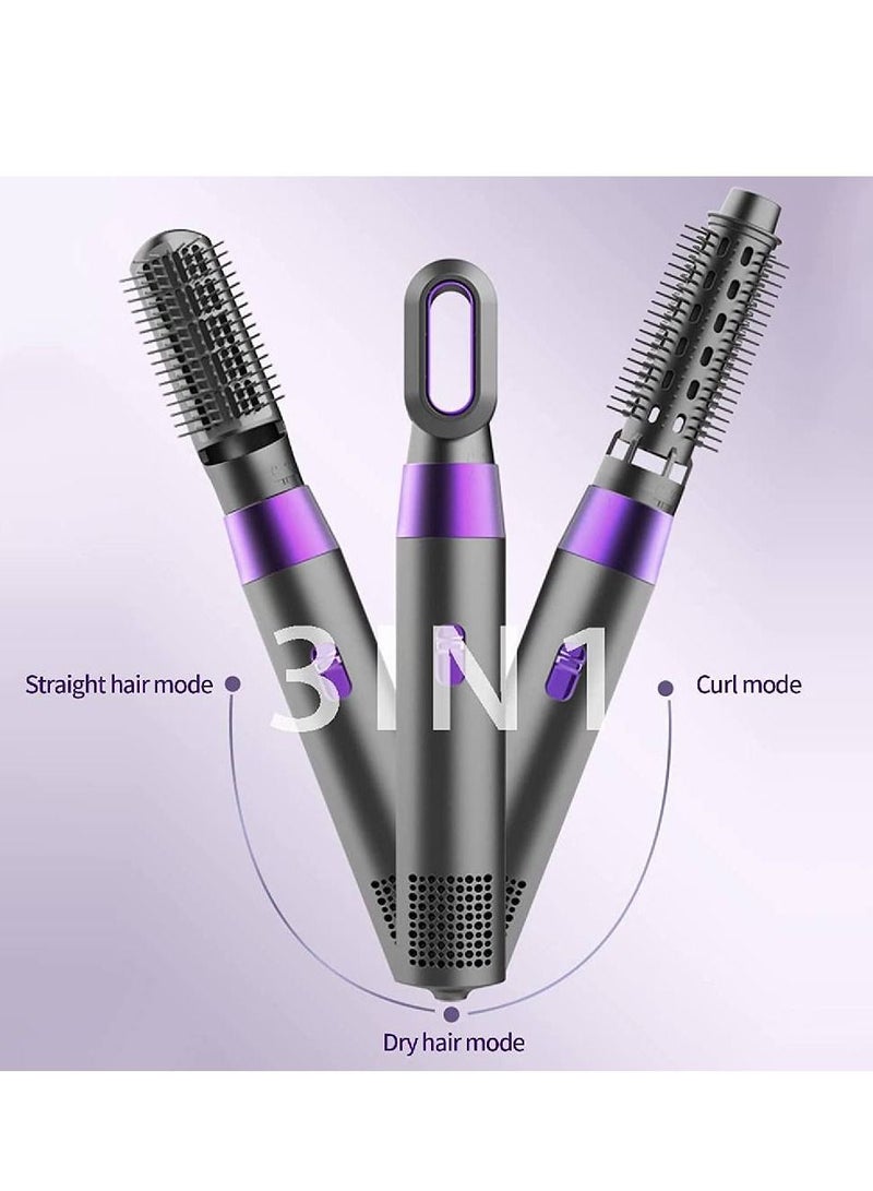 جينيكست فرشاة تجفيف الشعر 3 في 1 ومكثف الشعر ، ومصفف مجفف الشعر القابل للفصل ، وفرشاة الهواء الساخن بخطوة واحدة لفرد تجعيد الشعر وتجفيفه - Image 2